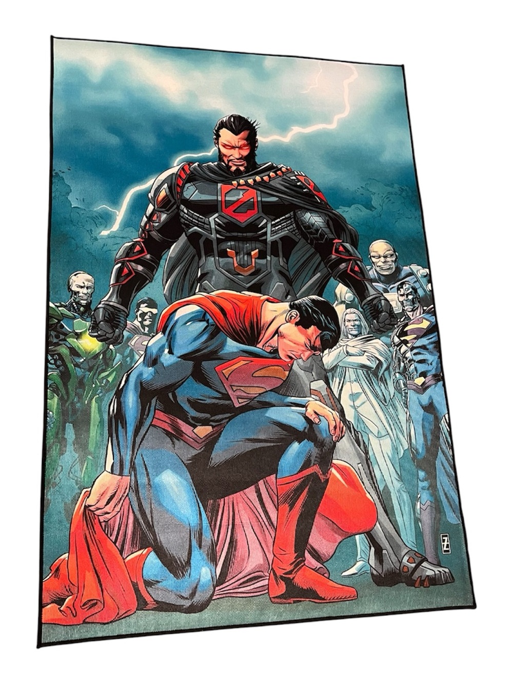 Superman kneel before Zod 4ft x 2.5ft area rug